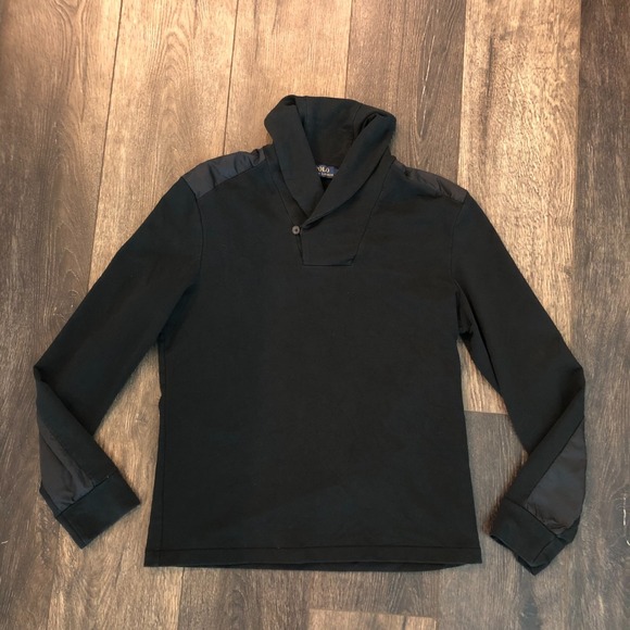 Polo Ralph Lauren Other - Ralph Lauren Polo Sweatshirt Men's Large Sweater Cowl Neck Loop Button Preppy